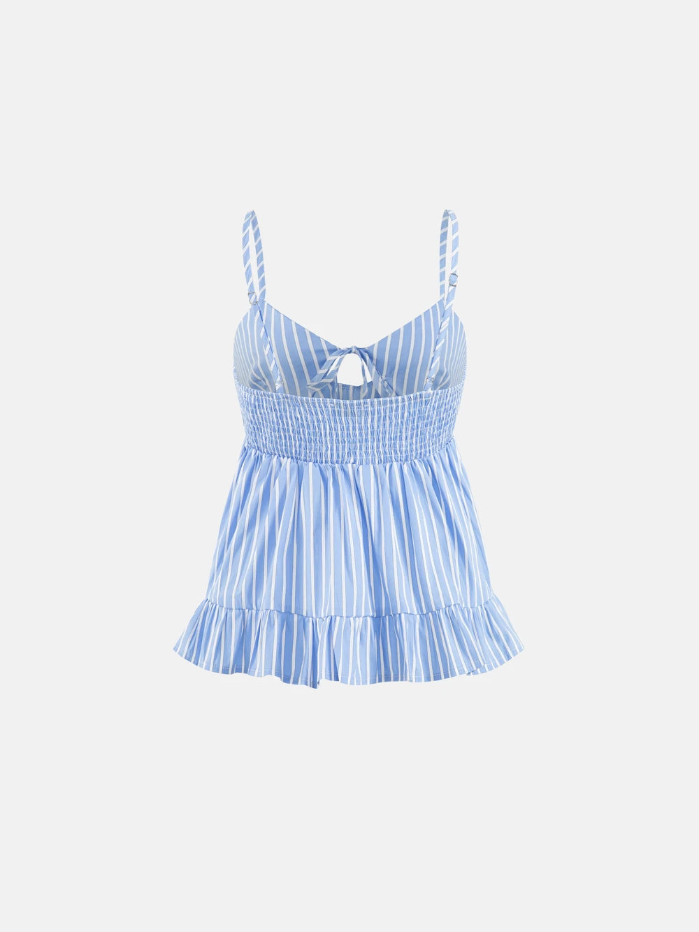 Striped Ruffle Cami Top