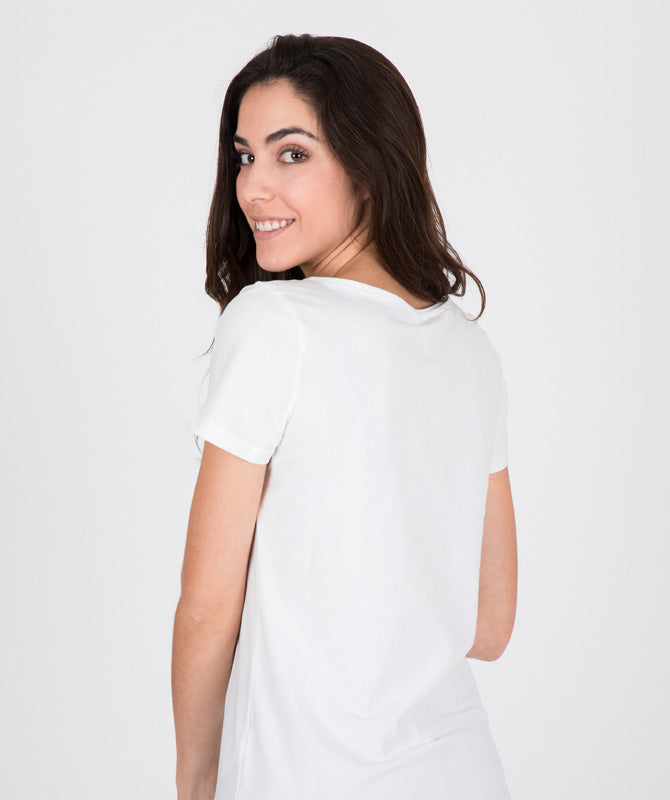 Classic White Short Sleeve Cotton T-Shirt